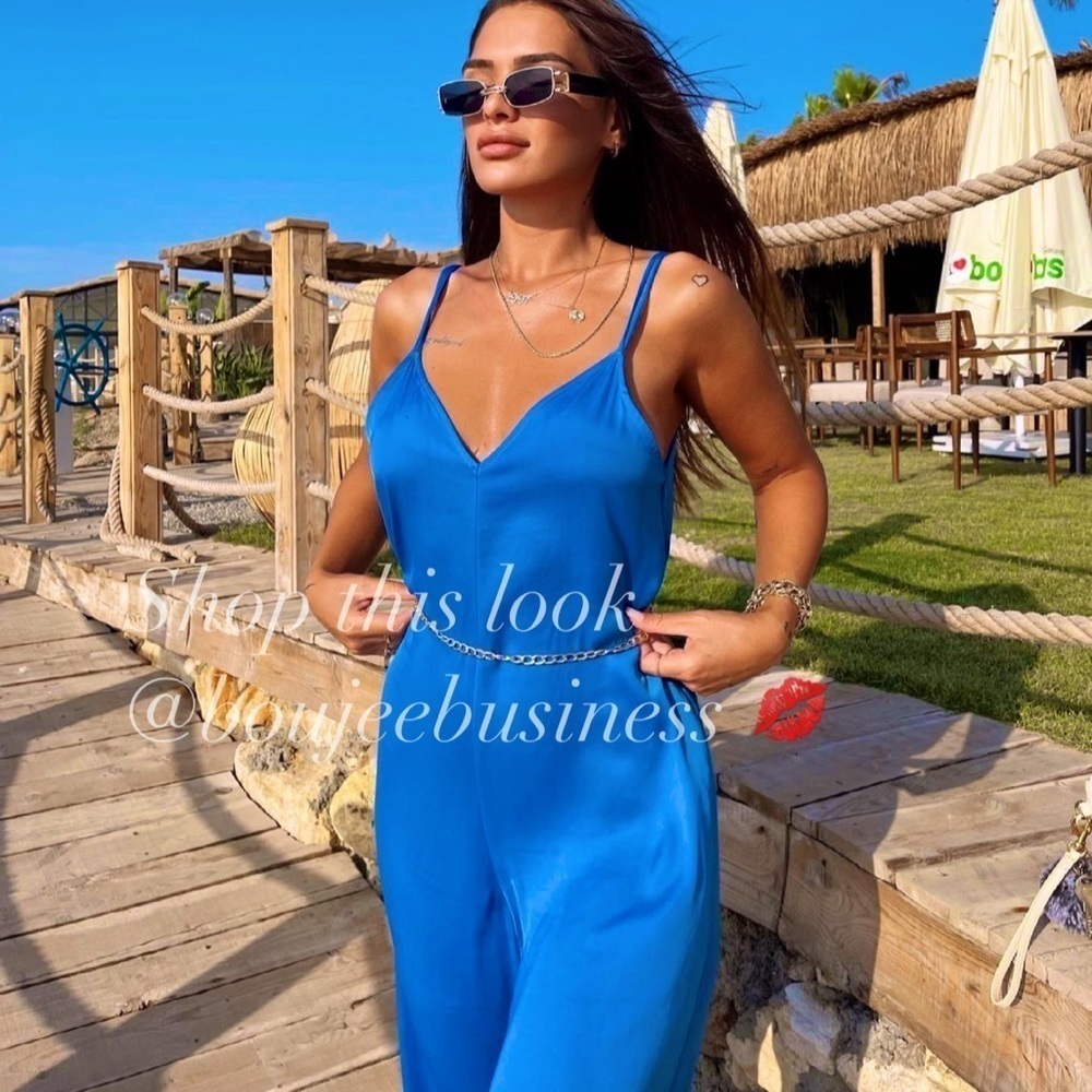 ZARA Satin Effect Jumpsuit